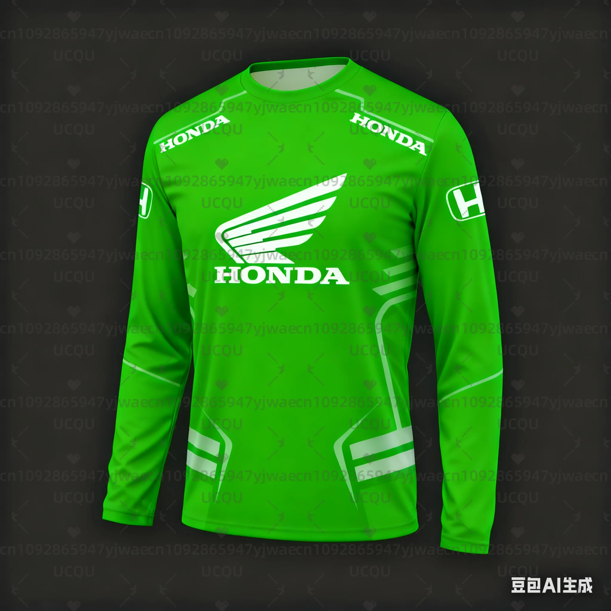 تي شيرت هوندا عالي الأداء موتوكروس بأكمام طويلة، معدات قابلة للتنفس سريعة الجفاف لراكبي الطرق الوعرة وسائقي الدراجات الجبلية #2