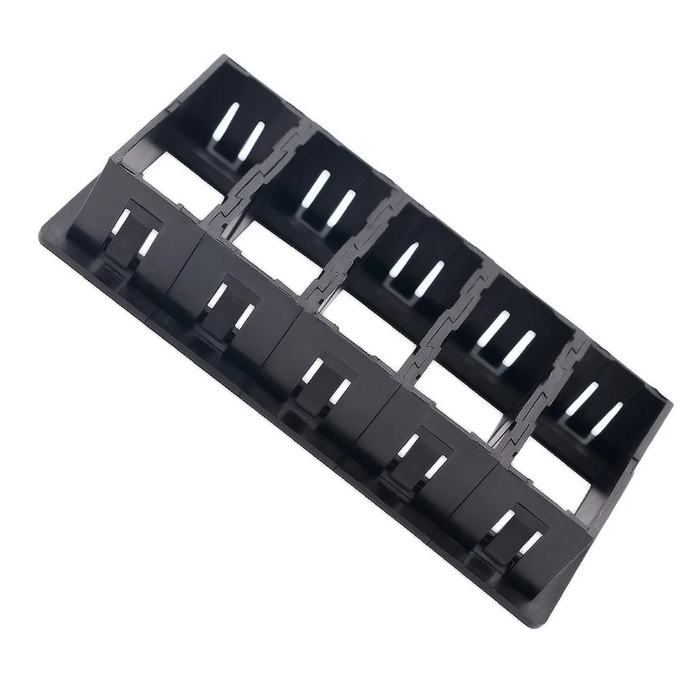 

Rocker Switch Panel Housing Kit ABS PC Black 13.1x5.2x2.7cm USB Fixed Frame Rocker Holder Car Accessories Marine SUV ATV UTV