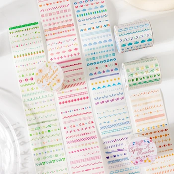 Journal Go 4.5x200cm Capture A Rainbow Collage Washi Tape Floral Material Creative DIY…