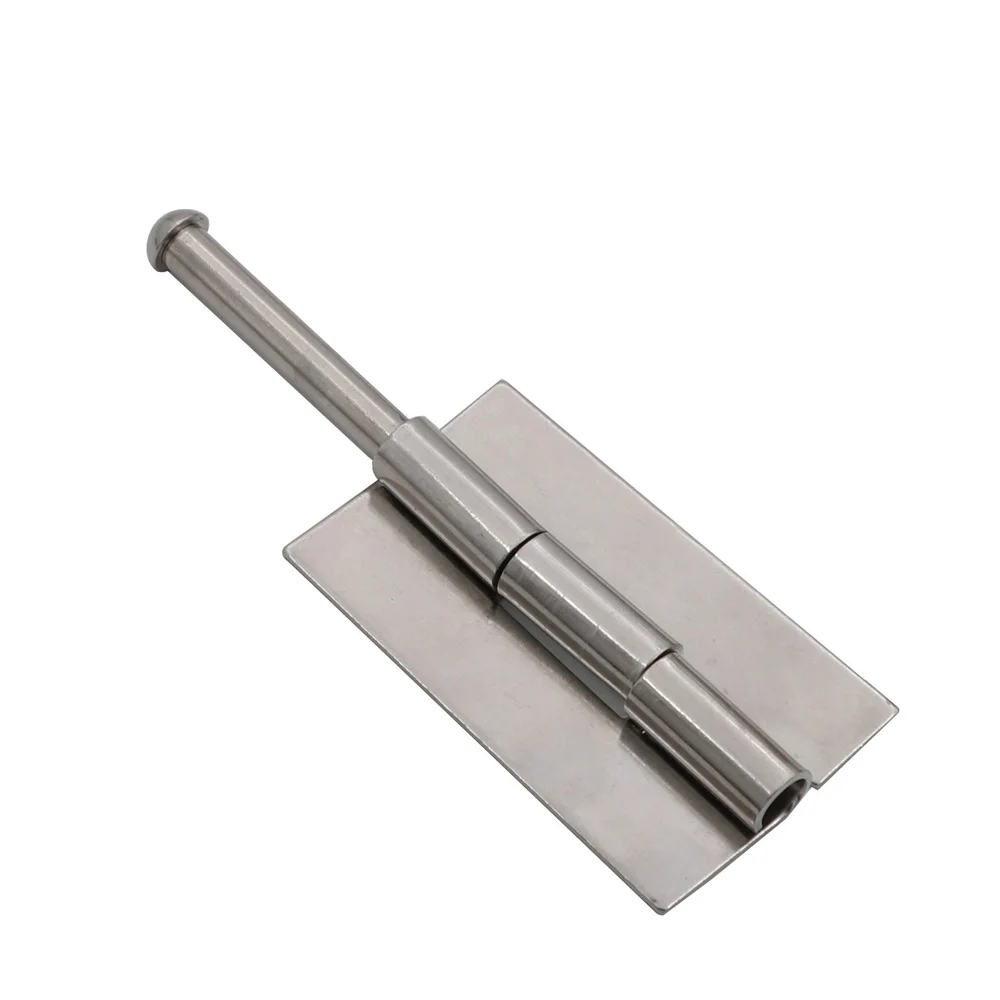 4 Pieces Weld-on Detachable Flag Hinge Marine Grade Stainless Steel Non-drilling Welding Hinge for Ship Container Equipment Door