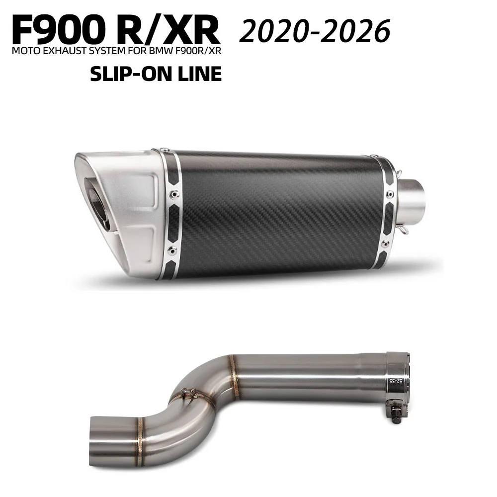 

F900 R/XR Exhaust Muffler For BMW F900R F900XR 2020-2026 Motorcycle Exhausts Pipe Slip on Line Kit Racing Tube with DB Killer