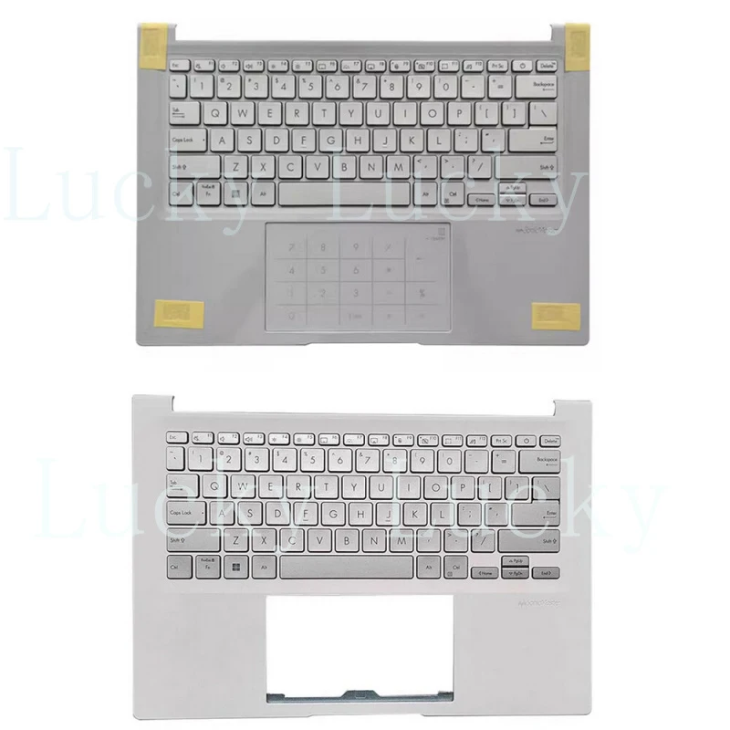 

f For ASUS Pro ADOL14Z X1403V ADOL14V 2023 Keyboard Palmrest /Touchpad Silver
