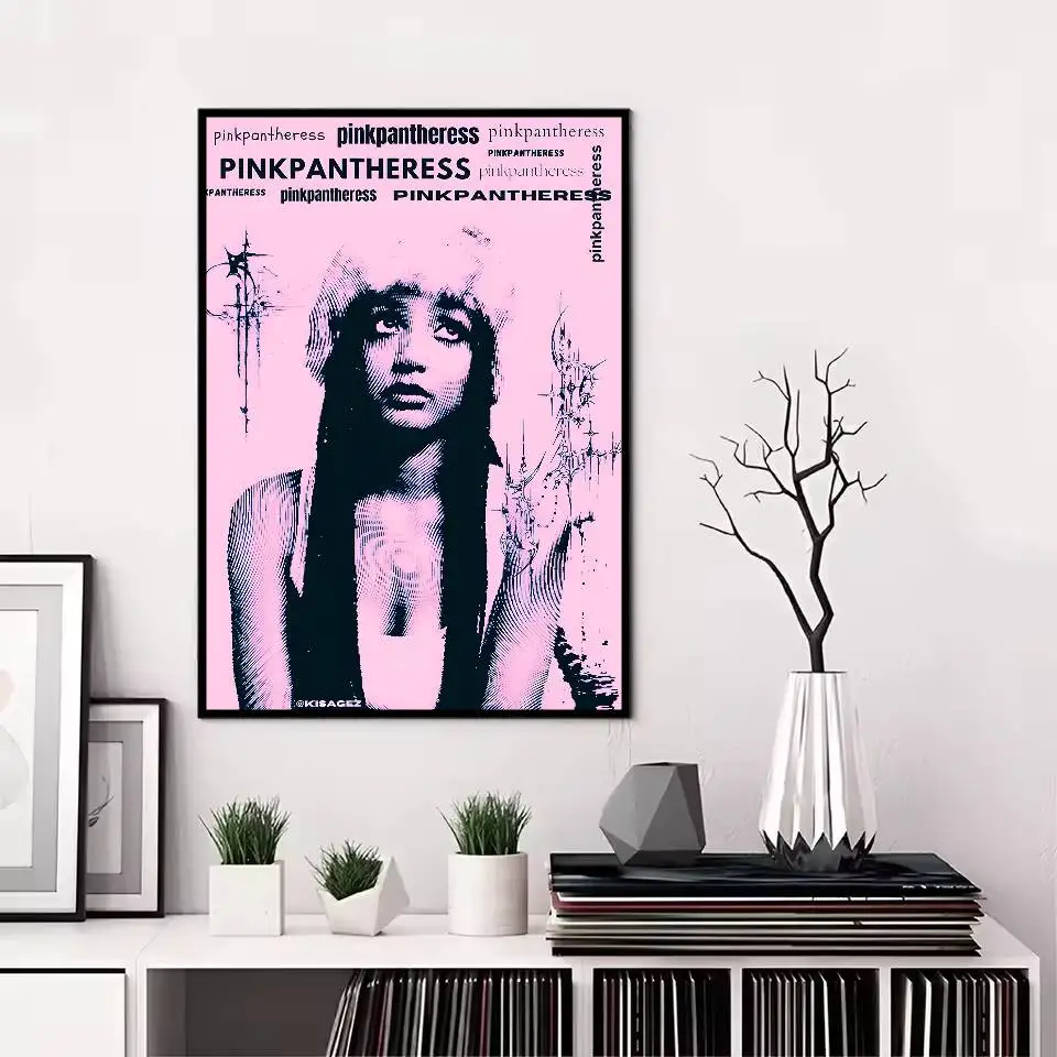 ملصق المغني الوردي النمر HD جدار لزج فني مقاوم للماء غرفة المعيشة المنزلية غرفة النوم بار الديكور الجمالي #5