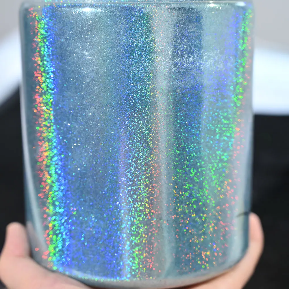 10g (0.2mm 1/128) Holographic Nail Powder Chrome Laser Magic Mirror Glitter Rub Dust Shinning Holo Ultra Fine Glitter Powder