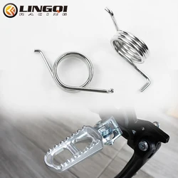 LING QI Motorcycle Foot Spring Foot Pegs Rests Pedals for Surron Sur-Ron Light Bee X Talaria Sting Electric Dirt Bike Pit Bike