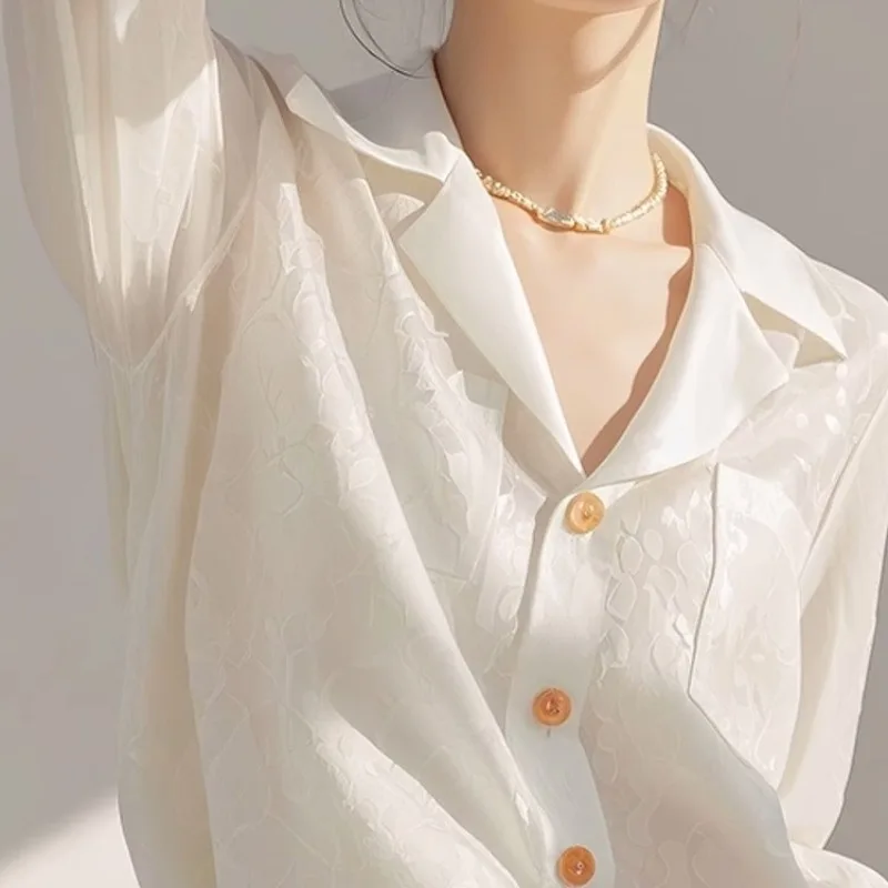 Biała długa sukienka na wiosnę i jesień, nowa, unikalna, piękna, modna, elegancka sukienka damska, do pracy, elegancka, z włókna poliestrowego.