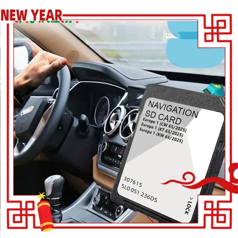 

32GB New Navigation for Skoda Octavia III (5E) from 2015-2020 MIB2 GPS SD Card A1 2025 Sat 5L0051236DS Nav GPS Card