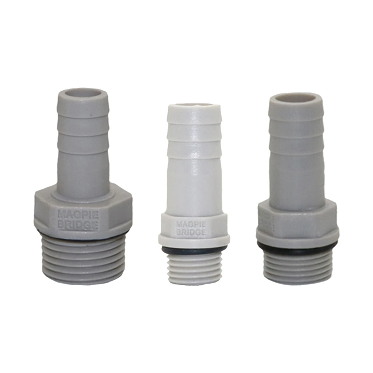 

12mm POM Barbed Straight Connector 1/4" 3/8" 1/2" Male Thread Plastic Pagoda Joint Home Water Tank Aquarium Air Pump Coupling