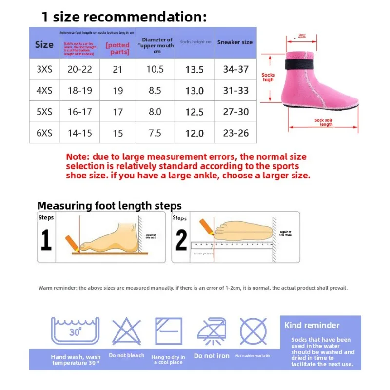 Kaus Kaki Neoprene Anak-anak Sepatu Air Sepatu Bot Pantai Kaus Kaki Pasir Tahan Aus Kaus Kaki Aqua Antiselip Kaus Kaki Pakaian Selam untuk Olahraga Air