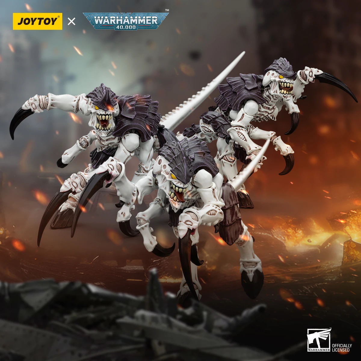 JOYTOY Warhammer 40k 1/18 ตัวเลขการกระทํา 10 ซม.Tiranids Hive Fleet Leviathan Hormagaunt