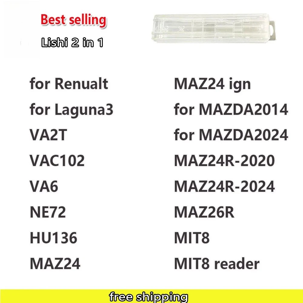 Lishi 2 in 1 Tool HY15 HY16 HY17 HY20 HY20R HY22 ICF03 ISU5 for KIA1R KIA3R KIA2018 K5 K9 KW14/KA34