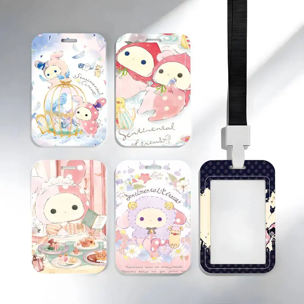 

Мультяшные сенсортивные бейджи-держатели для карт в стиле цирка, держатели для студенческих удостоверений, нашейные держатели для карт, аксессуары для контроля доступа, подарки