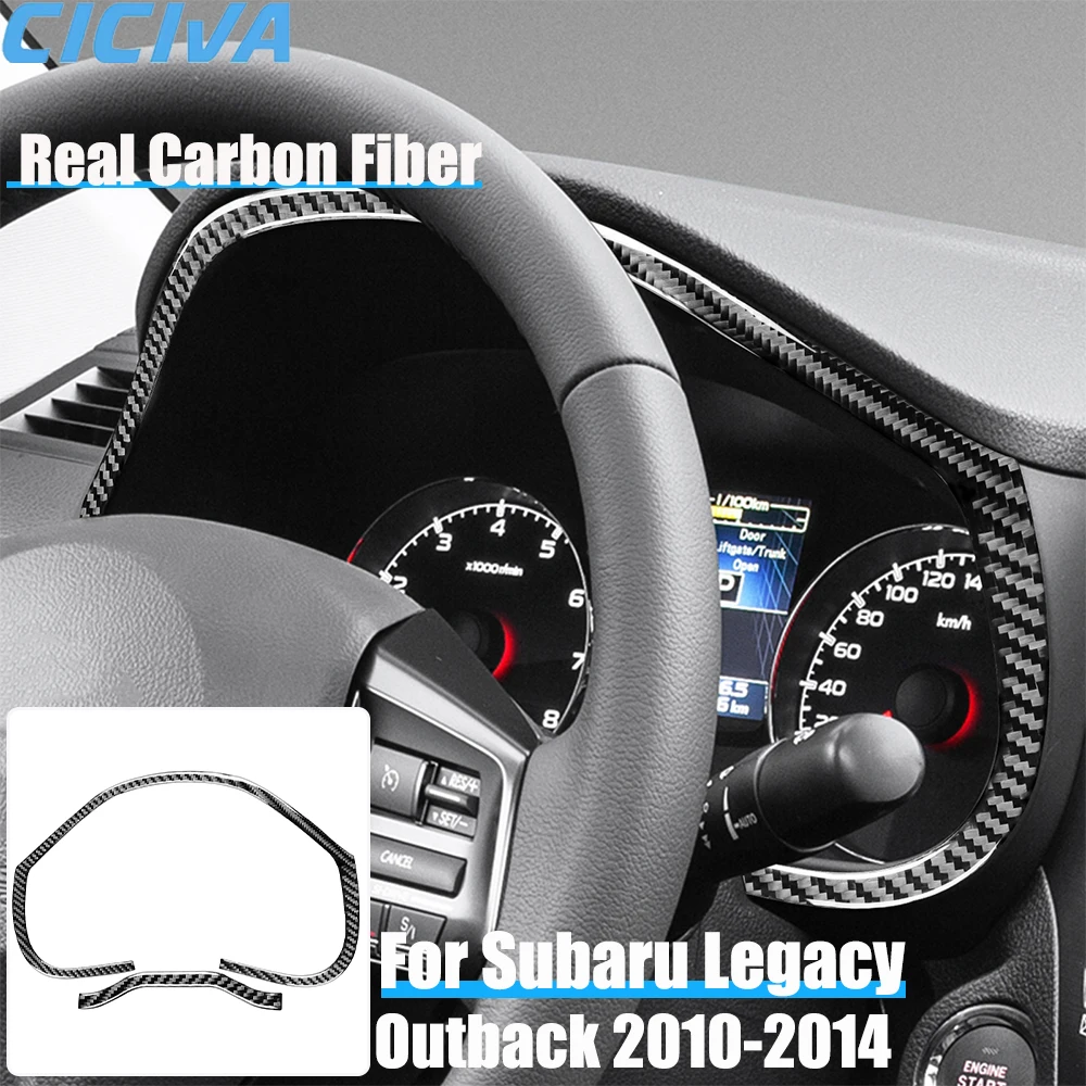 

Автомобильные аксессуары из настоящего углеродного волокна, крышка спидометра на приборной панели, мягкая наклейка для Subaru Legacy/Outback 2010 2011 2012 2013 2014