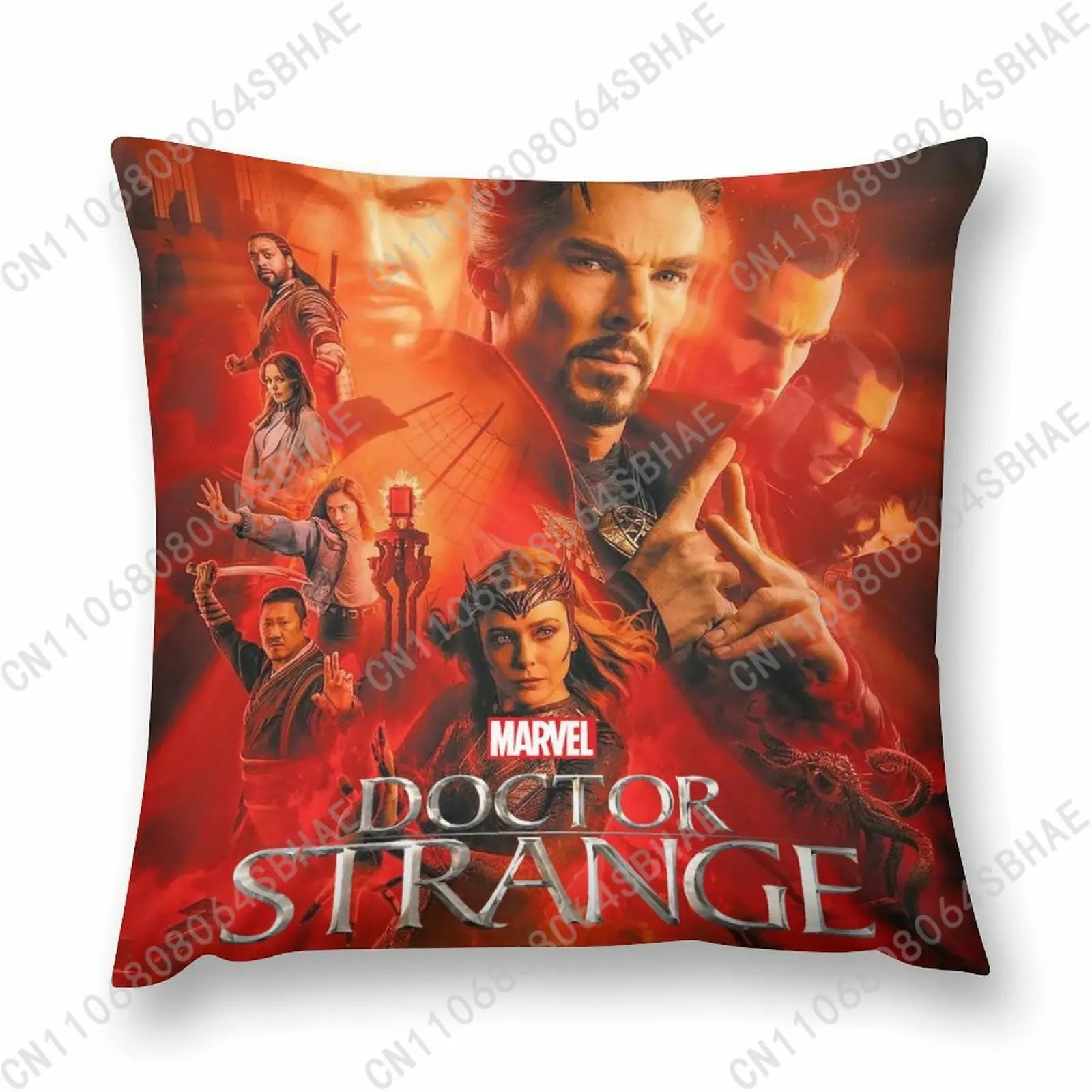 

Marvel Doctor Strange Custom Pattern Short Plush Pillow Cover Soft Short Fur Cushion Living Room Personalized Decor Cosplay
