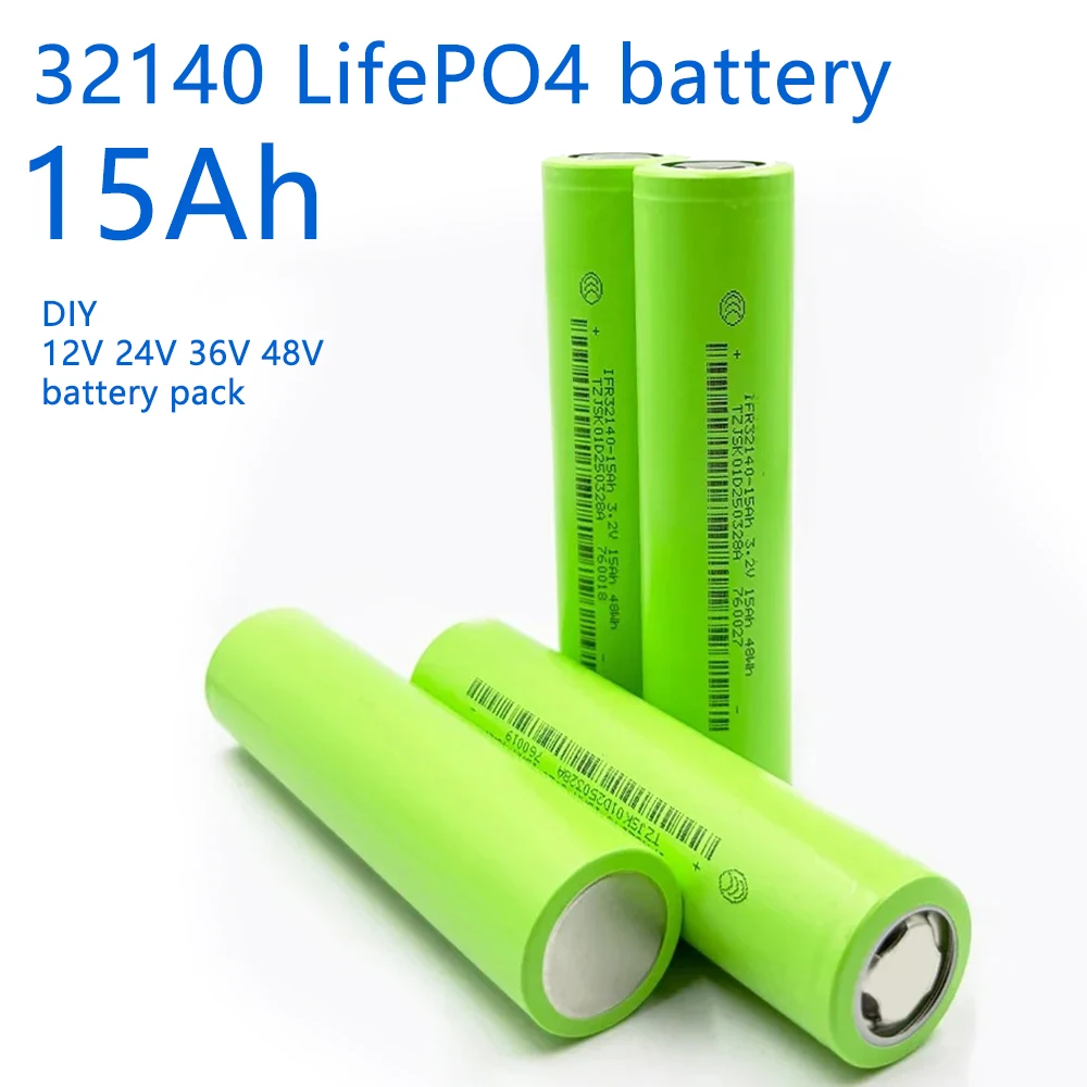 New LiFePO4 32140 3.2V 15Ah Battery pack DIY 4s 12V 24V Inverter for Assembling power tool home energy storage electric Pack