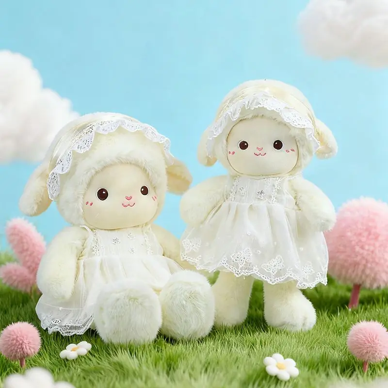 Cute Wedding Dress Small Plush Toy Doll Couple Wedding Room Doll Girl Newlywed Festival Birthday Gift