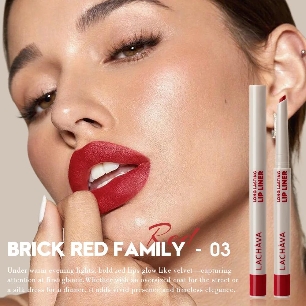 マットリップライナーペン1本、長持ちする耐水性と耐汗性、ツイストデザイン - 詰まりにくい、あらゆる肌タイプに適しています。