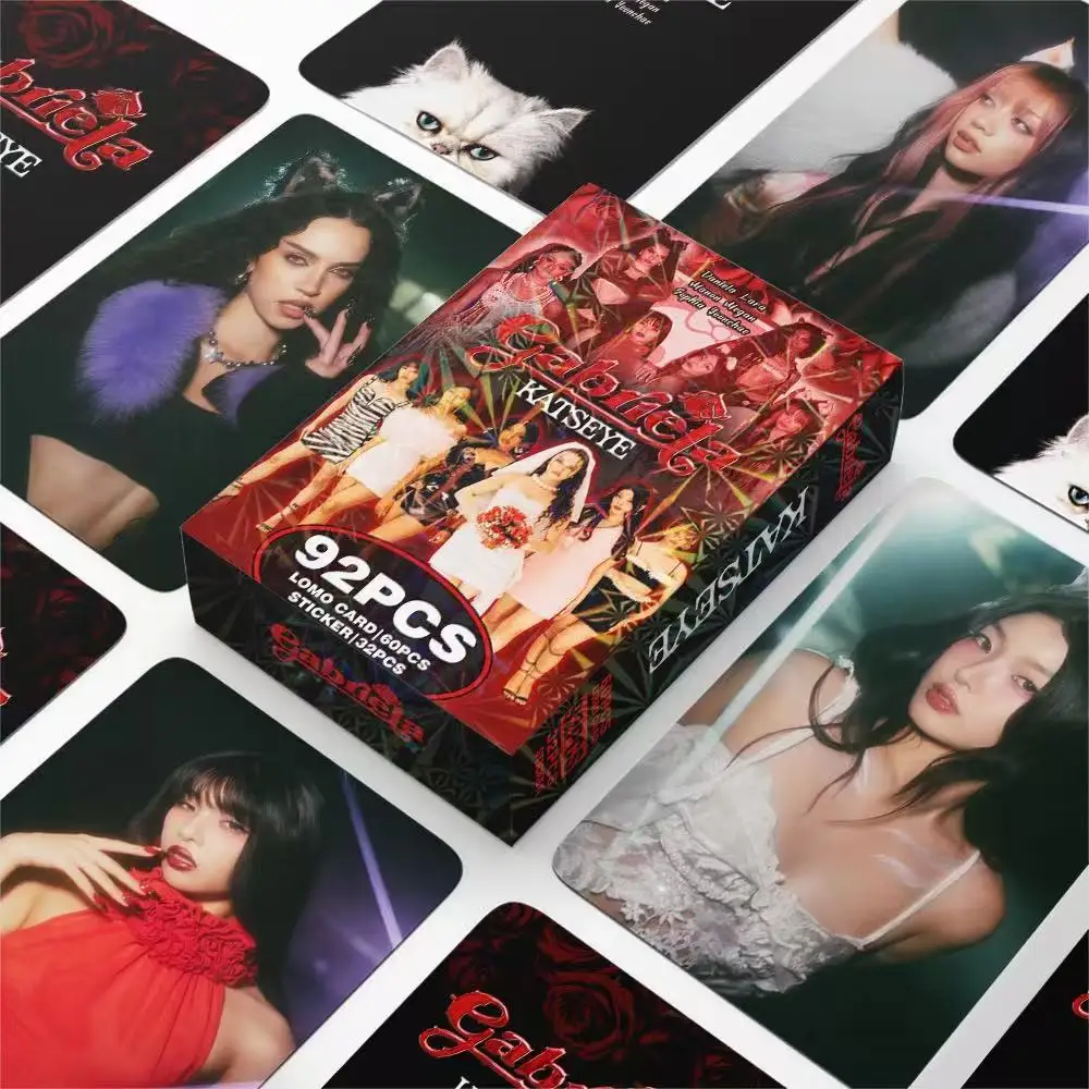Kpop Idol KATSEYE Album Gabriela Lomo Cards Set - 55/92/124 Pcs HD Printed Photocards Stickers for Fans Gift image 3