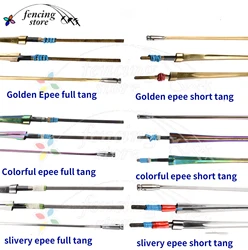 Epee Ele Blade Slivery golden and colorful