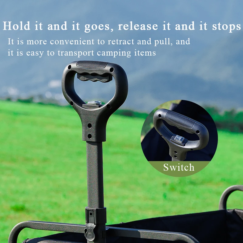 Electric Power Garden Wagon 8inch Wide Wheel 20000 Rpm 25w Camping Beach Wagon Cart - view 3