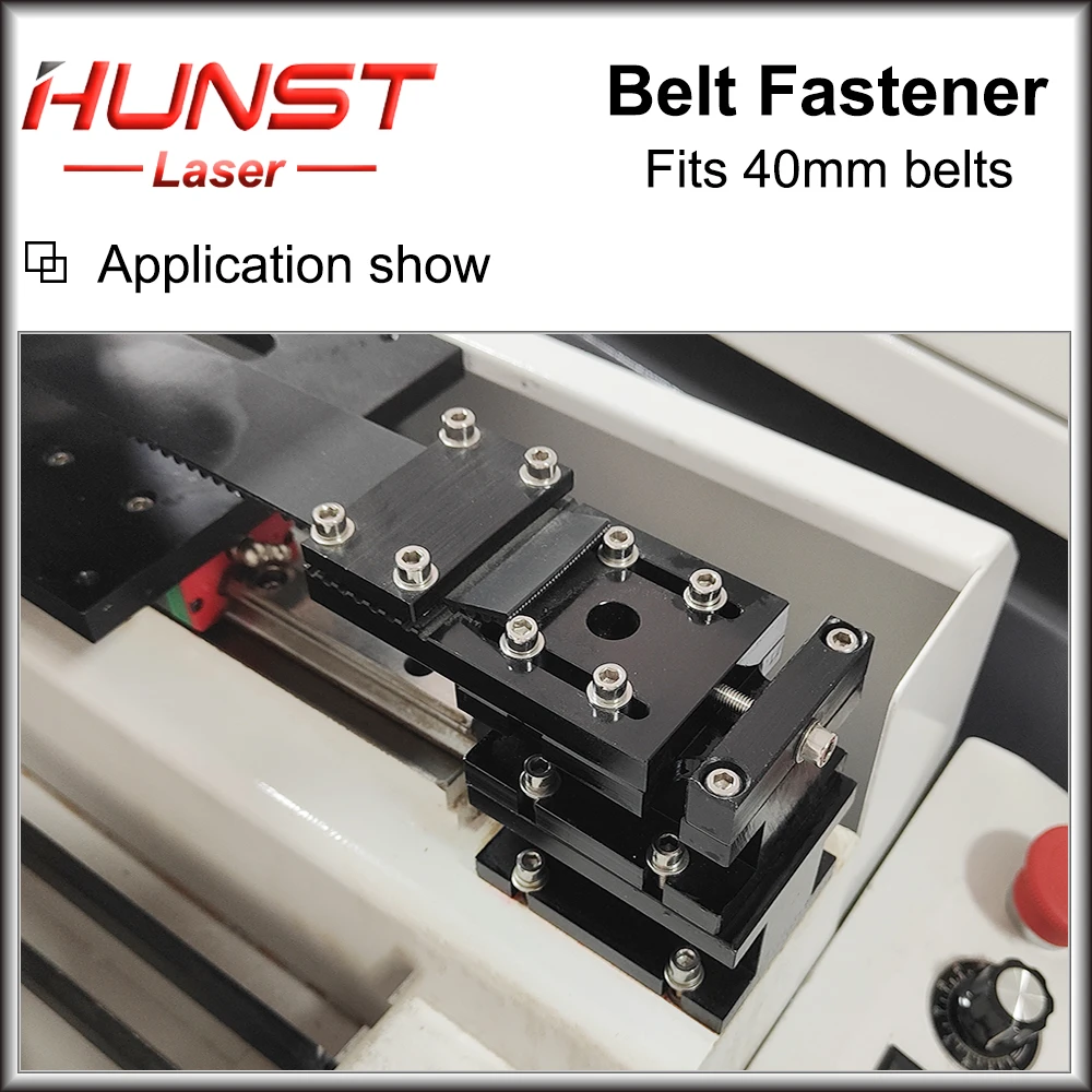 Hunst Belt Fastener For Width 40MM Open-Ended Timing Belt Transmission Belts For X/Y Axis Hardware Tools Machine Parts