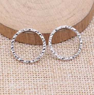 20pcs 19x19mm Alloy tibetan silver  Ring Pendants HWEF3679 jewelry accessories