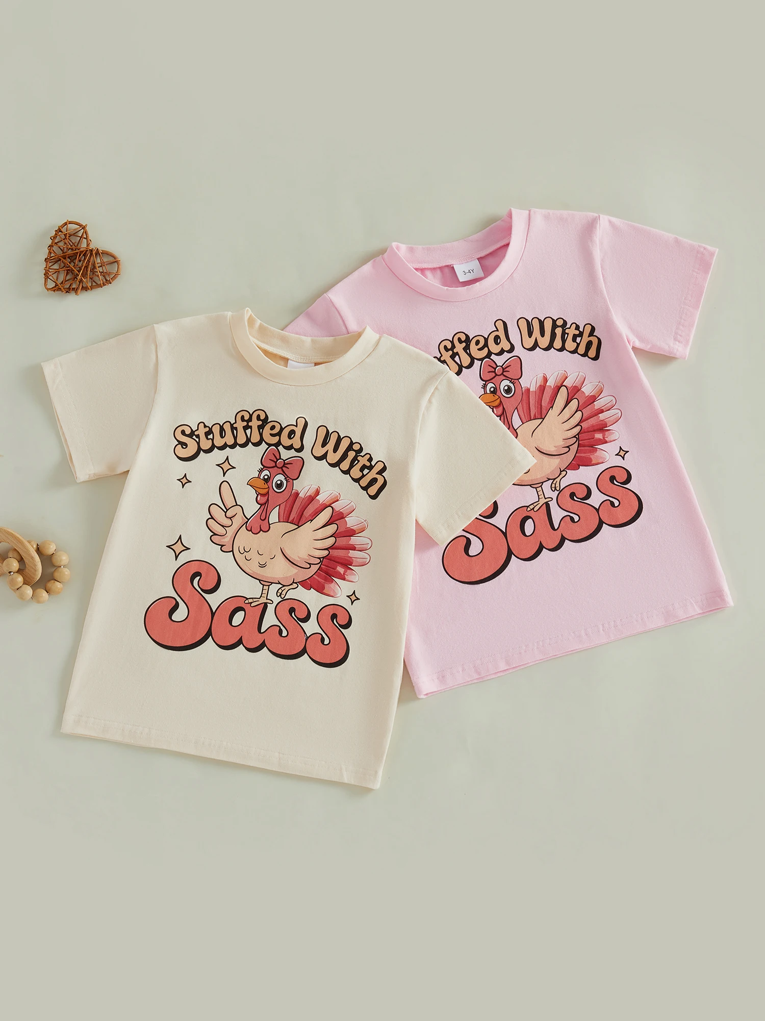 Short Sleeve T Shirt Short Sleeve Letters Turkey Letters Kid Girls Kid Girls T Print Thanksgiving Thanksgiving Kid Girls