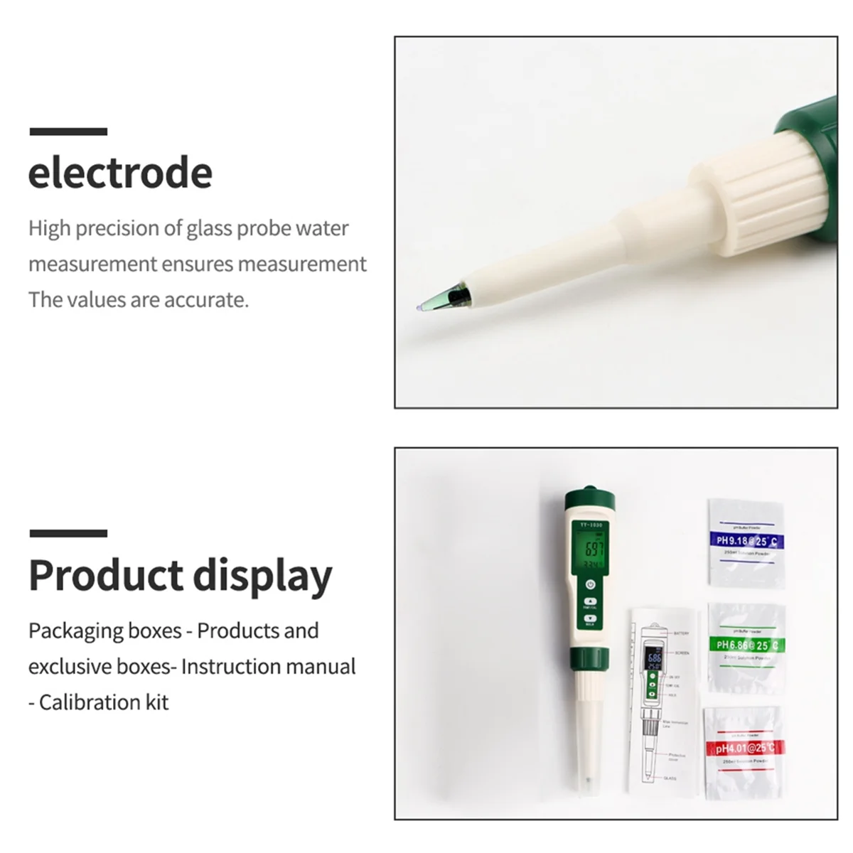 

L77A Professional Food PH Meter High Accuracy Sensor Temp Acidity Tester for Brewing Cheese Meat Canning Dough Soil PH Meter
