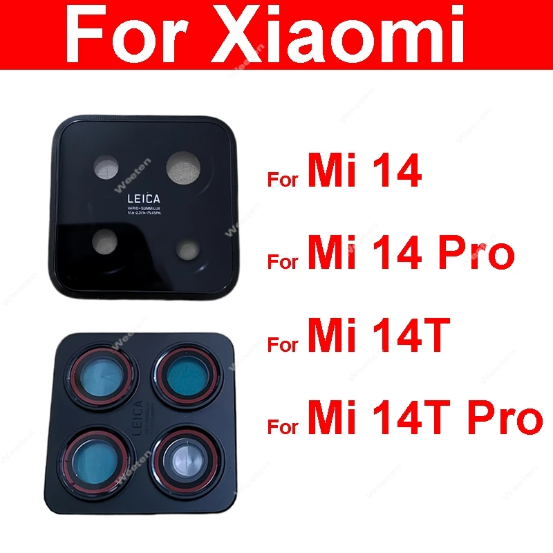 ExtKry 2 Pezzi Vetro Fotocamera Per Xiaomi 14 23127PN0CC/G, Sostituzione Lente Posteriore In Vetro HD Con Kit Di Riparazione E Strumenti Professionali
