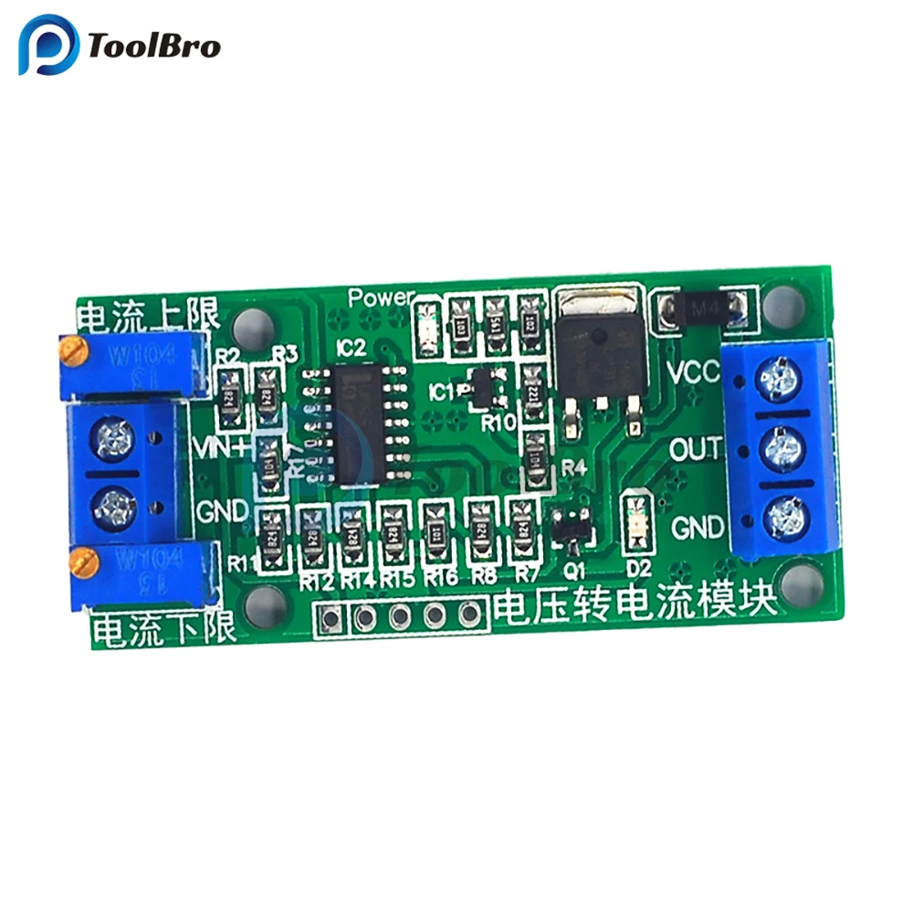 0-5V 4-20mA Voltage to Current Signal Converter Module Volt to Amp Transmitter Linear Conversion Transfer Board 2.5V 3.3V 5V