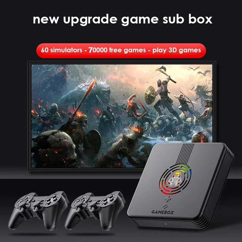 2025 جديد X9 ريترو صندوق ألعاب صغير وحدة تحكم فائقة مدمجة 70000 + ألعاب محاكي اكسسوارات 4K HD عرض على شاشة عرض التلفزيون