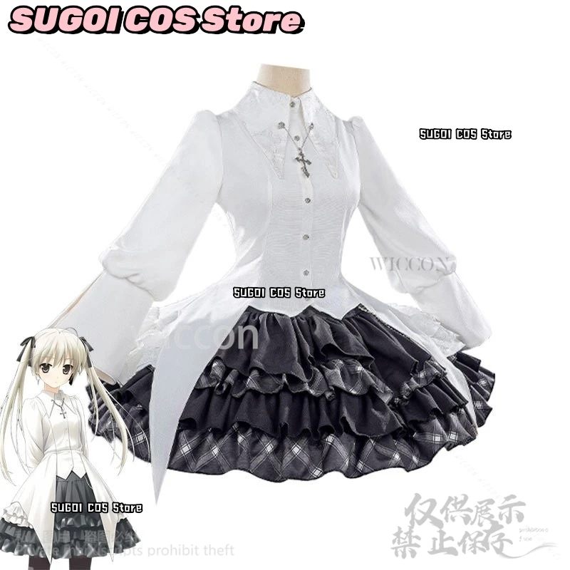 Anime Yosuga Keine Sora Cosplay Kasugano Sora Kleid Gothic Lolita Nette Uniform Kostüm Perücken Für Mädchen Frau Weihnachten Angepasst