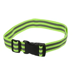 Reflective Band for Running High Visible Night Safety Gear for Arm Wrist Waist Ankle Adjustable Elastic Safety Reflective Belt