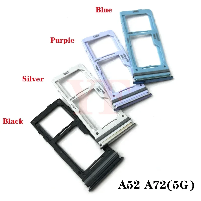 For Samsung Galaxy A12 A11 A42 M42 A32 A325F A326 A52 A526B A72 A726B A52S A528B 5G SIM Card Tray Card Holder Slot Tray