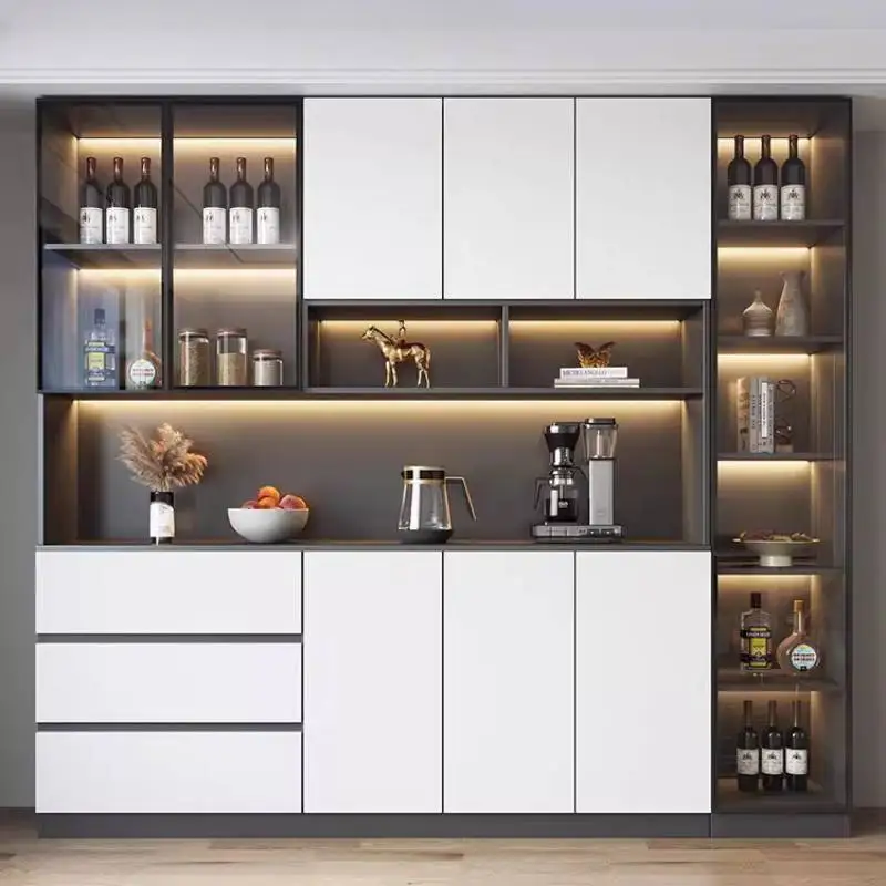 Narrow Natural Kitchen Cabinet Counter Covers Corner Luxury Kitchen Cabinet Highboard Arched Large Meble Kuchenne Furniture Home