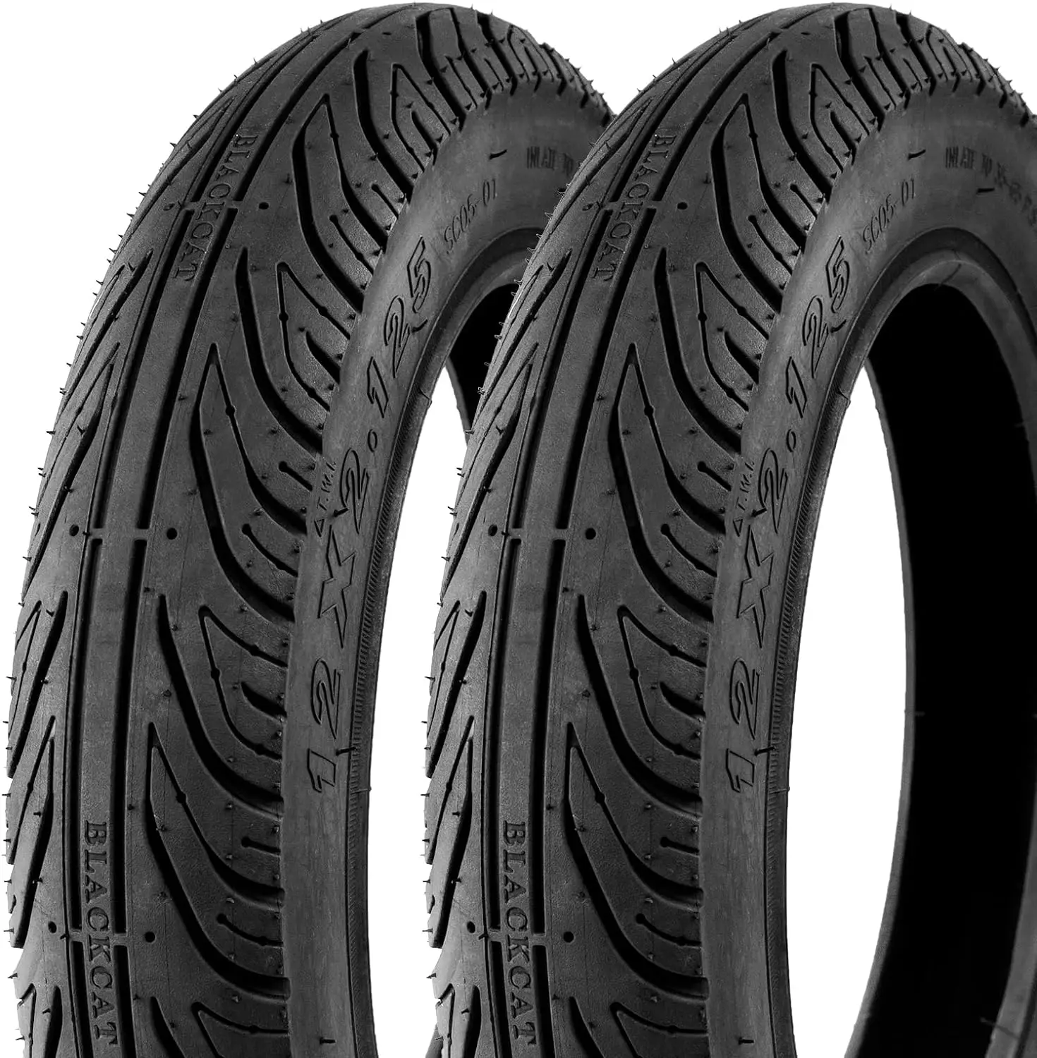 ZUKKA E 2 Pack E-Bike Tire Kids Bike Tire 12x2.125 Strong Grip Compatible Replacement Bicycle Tire for Electrc Bicycle