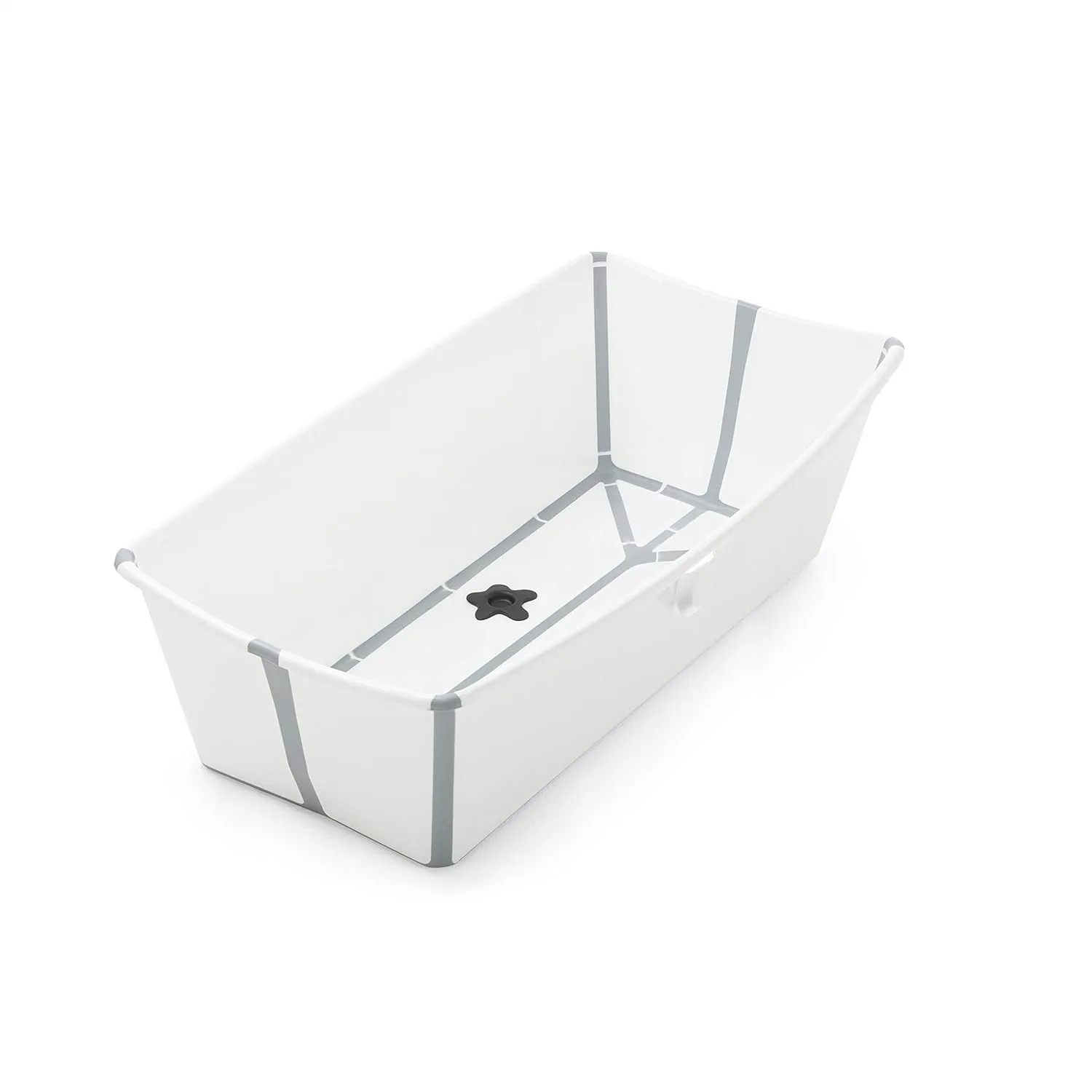 

Extra Large Portable Baby Bathtub with Heat-Sensitive Plug, Folds Flat for Travel