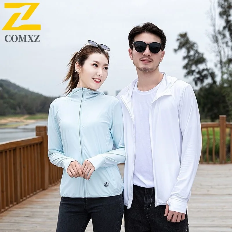 

Summer Sun Protection Jacket Men Women Ice Silk Breathes UPF50+UV Protection Skin Care Jacket Outdoor Cycling Fishing Hooded Top