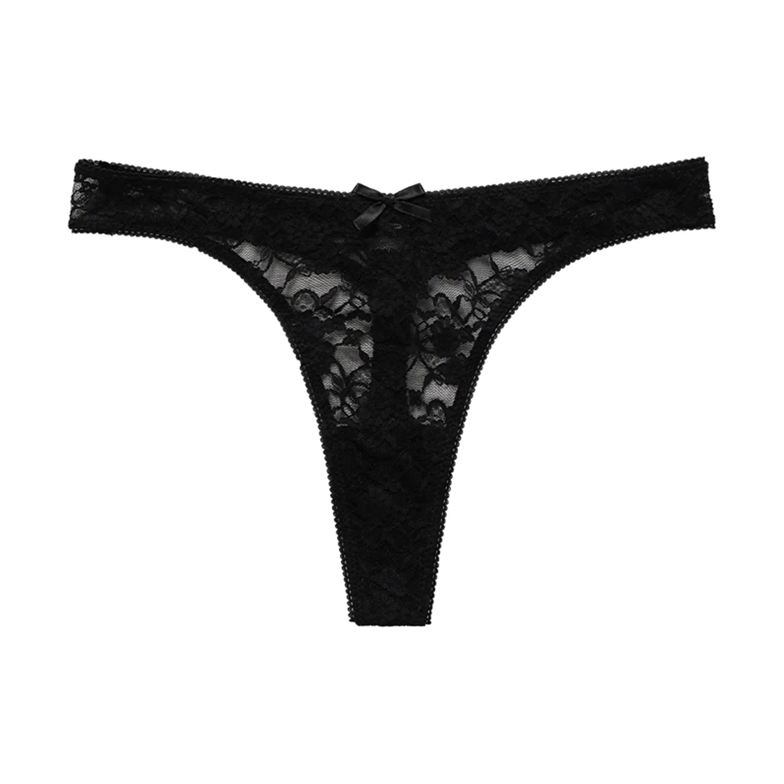 Mini Thong Women\'s Sexy Low Waist Seamless Solid Color G-string Panties Fashion Sexy High Stretch Lace Underwear Lingeries