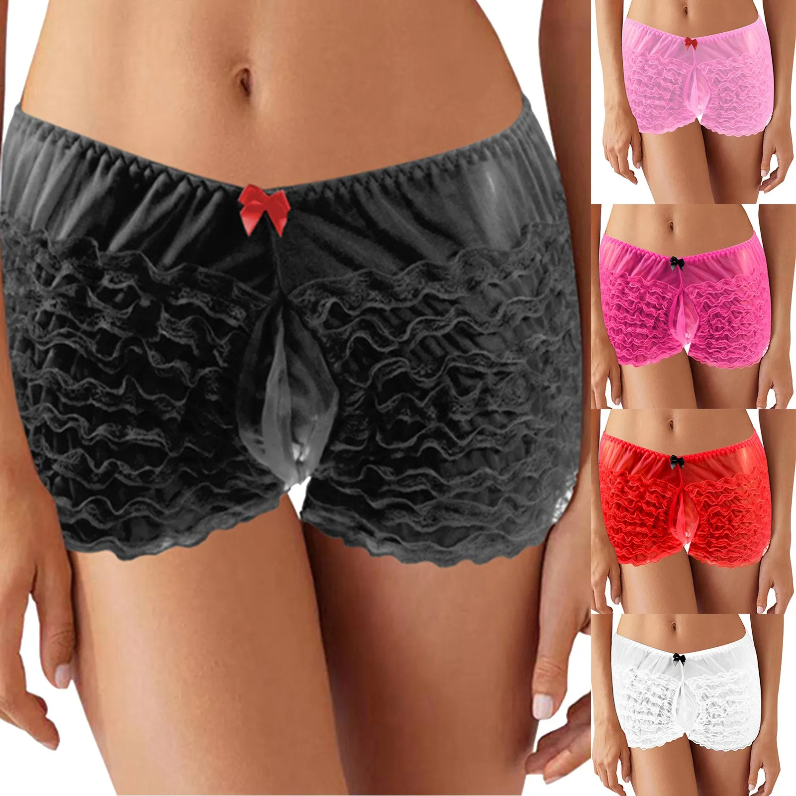 

N крутое мужское сексуальное нижнее белье с низкой талией, кружевное контрастное четыре шорты, стринги, футболки, сумки на день отца