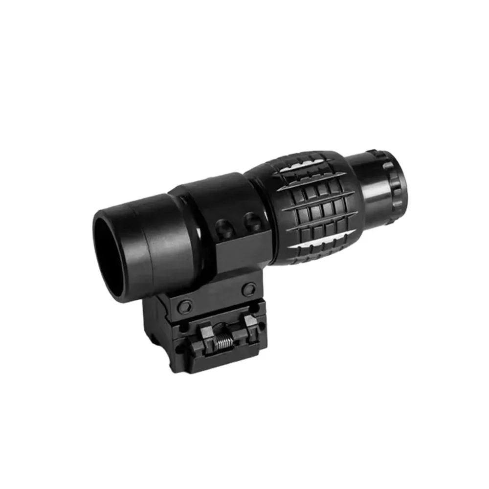 4X Tactical Magnifier Toy Telescope Sight Quick Release Adjustable Pineapple Model Shooting Accessories 20-21mm Rail Monocular