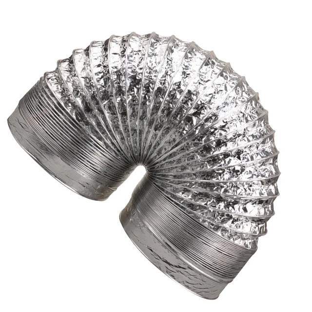 Suszarka z folii aluminiowej wąż odpowietrzający zagęszcza elastyczny przewód wydechowy do ogrzewanie chłodzenie kuchennego 100mm x 2M