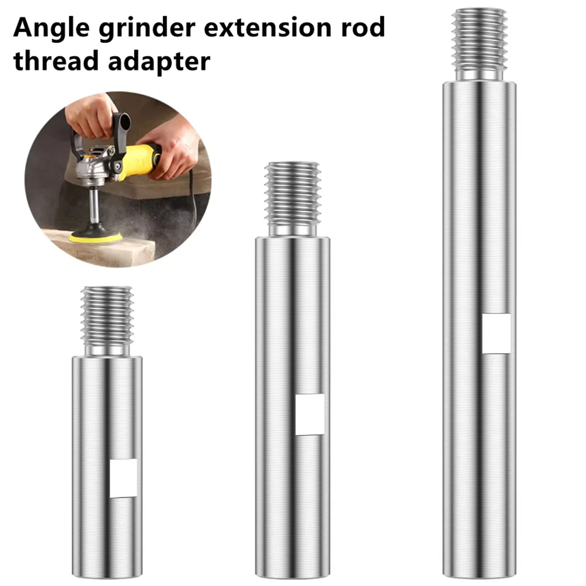 

M14 Angle Grinder Adapter Durable Thread Tool 75/100/140mm for Polishing Extension Connecting Rod Retrofitting Accessories
