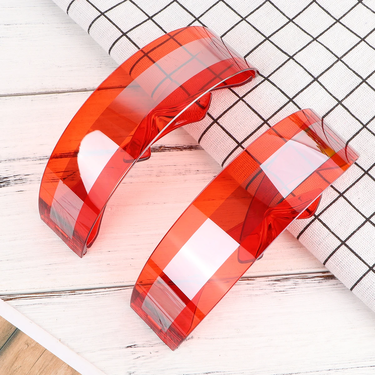 

2pcs Dance Glasses Fashionable Party Festival Colorful Headband Glasses Cool Funny Personalized Prop Glasses (Red)