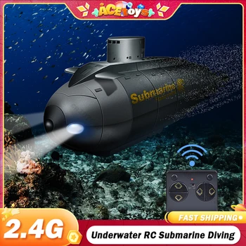 Electric submarine boat underwater diving model Mini playing wireless remote control model boat racing toy gift RC toy gifts