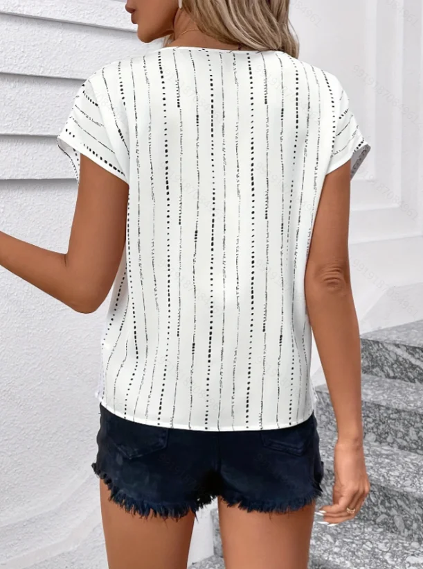 Summer New Fashion Simple Versatile Top Stylish Basic Crew Neck Short Sleeve T-Shirt for Casual Wear