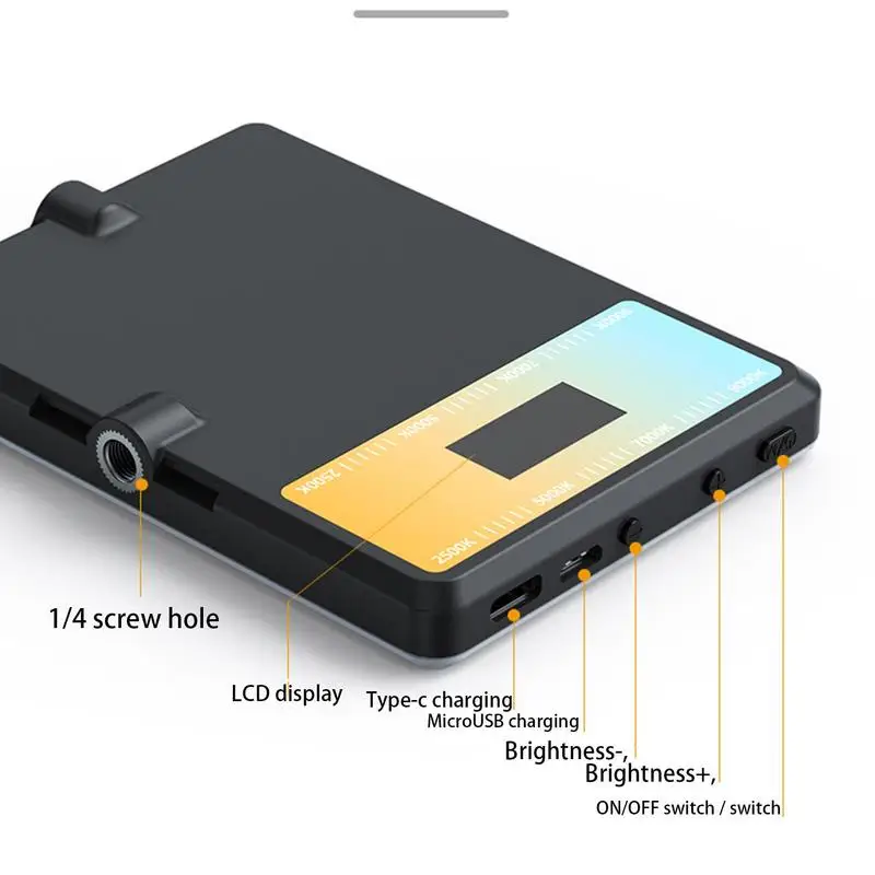 Clip Fill Video Light For Phone 3-Mode Video Selfie Light For Pictures USB Recharging Phone Lights For Selfies Conference Live