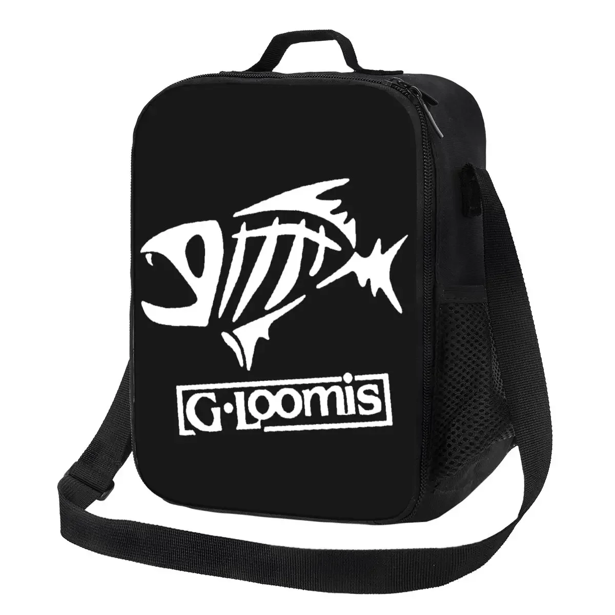 

Custom Red Gloomis Fly Fishing Lunch Bag Men Women Cooler Thermal Insulated Lunch Boxes for Kids School