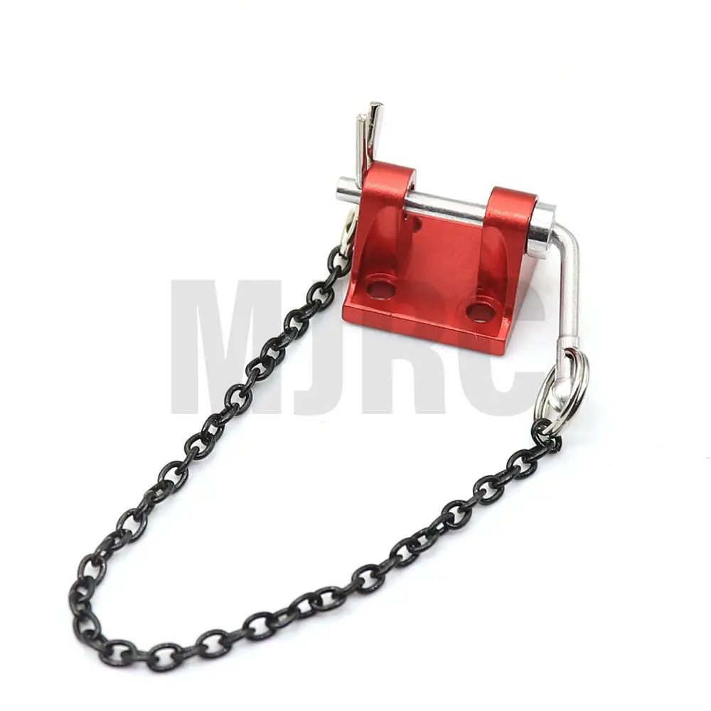Metal Trailer Chain Rescue Hook For 1/10 RC Crawler Car TRX4 RC4WD D90 D110 Axial Scx10 90046 CC01 For 1/14 Tamiya Tow Trailer