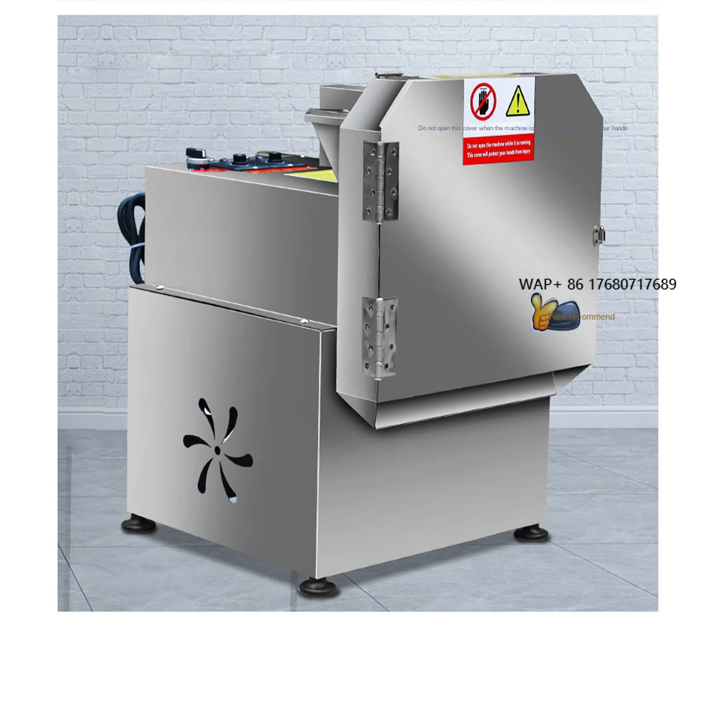 

Fully Automatic Multi-Functional Electric 220V 2.2KW Vegetable Cutter Leek Scallion Pickled Cabbage Potato Chili Fruit Slicer